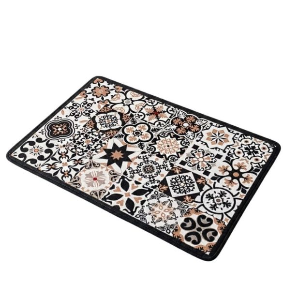 Nedvszívó Kávéfőző Alátét és Edényszárító Szőnyeg 40x50cm – Vintage Csempe Mintás KT7914491-1