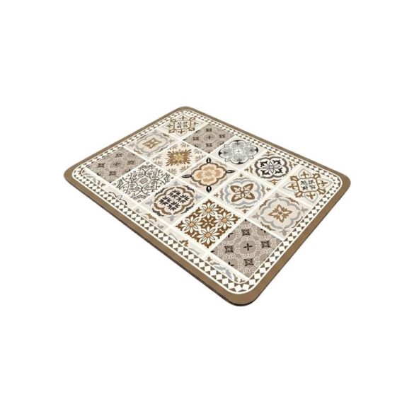 Nedvszívó Kávéfőző Alátét és Edényszárító Szőnyeg 30x40 cm – Barna-Bézs Klasszikus KT7914491-3