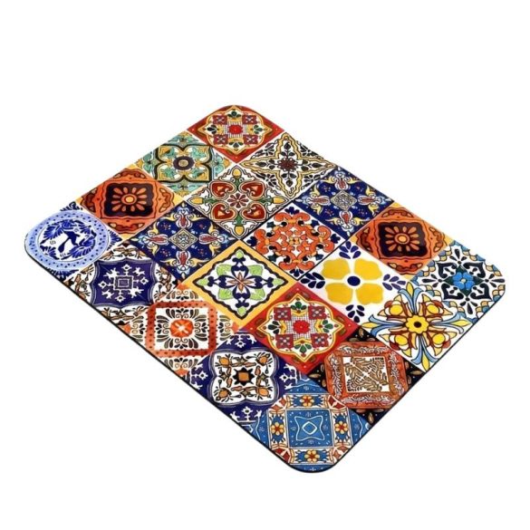Nedvszívó Kávéfőző Alátét és Edényszárító Szőnyeg 30x40cm – Színes Mediterrán KT7914491-5