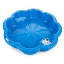 Kék virág alakú homokozó és gyermekmedence KVH-01