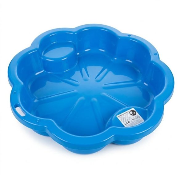 Kék virág alakú homokozó és gyermekmedence KVH-01