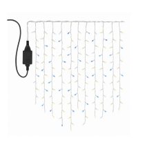   LED jégcsap fényfüzér – 600 LED, 30 méter (fehér, kék és sárga fényű) LI-600