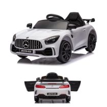   Elektromos játékautó gyerekeknek, Mercedes AMG, 2x25W, USB  Távirányító, fehér LQ011