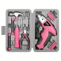   Kompakt 3.6V-os Elektromos Szerszámkészlet Tárolódobozzal Pink LR666726-P