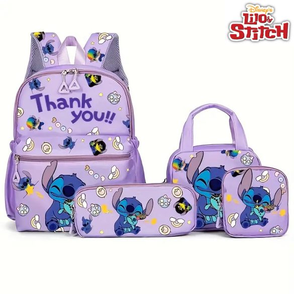 Lilo & Stitch 4 részes iskolatáska szett –  LILA MB3567988