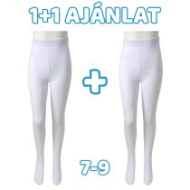   1+1 Gyerek pamut harisnyanadrág - Fehér 7-9 éves korig MGH8005-4