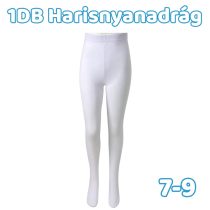   1db Gyerek pamut harisnyanadrág - Fehér 7-9 éves korig MGH8005-5