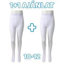   1+1 Gyerek pamut harisnyanadrág - Fehér 10-12 éves korig MGH8005-6