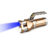   Multifunkciós Hordozható Keresőlámpa – 3 Lencsés (Fehér és Kék LED) MHK3