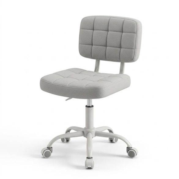 Modern tűzött mintás szürke irodai és munkaszék MMK-01S