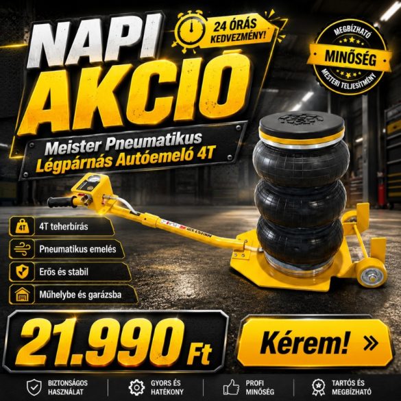 Meister Pneumatikus Légpárnás Autóemelő (4 Tonna) MS-570