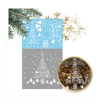 Karácsonyi ablakmatricák – 2 lap (45 × 30 cm) NKD02