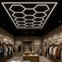   Hatszögletű LED Mennyezeti Lámpa 14 Rács Kerettel NL1153999