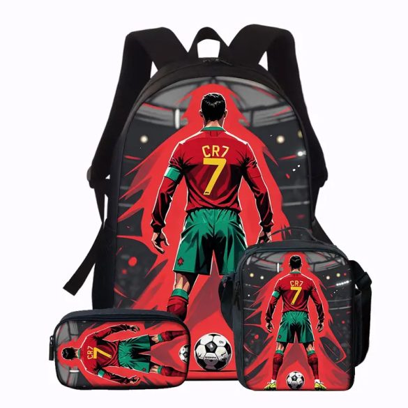 3 részes CR7  Hátizsák Szett – Hátizsák + Ebédtáska + Tolltartó NM643049