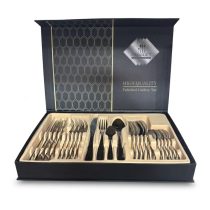   24 részes rozsdamentes acél evőeszközkészlet díszdobozban PCS1
