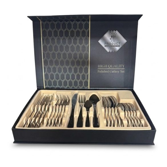 24 részes rozsdamentes acél evőeszközkészlet díszdobozban PCS1