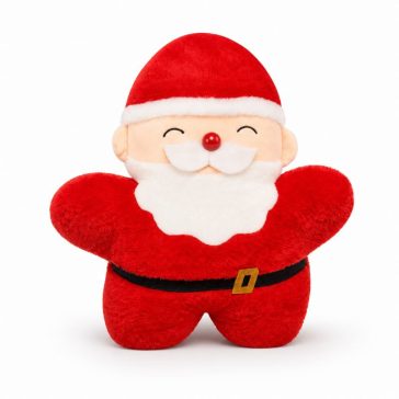   Mikulás formájú karácsonyi díszpárna – bársonyhatású 45cm PDS21