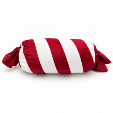   Karácsonyi cukorka formájú díszpárna – piros-fehér 60cm PDS29