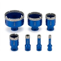   Professzionális vákuumforrasztott gyémánt körkivágó készlet (8 részes) PGK-8