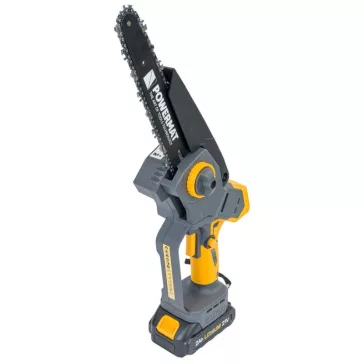   POWERMAT akkumulátoros mini láncfűrész – 21V 8", 2 akkumulátorral PM1335