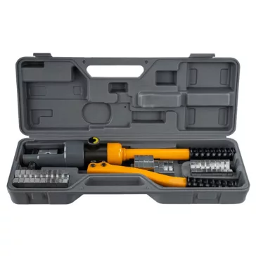   Powermat hidraulikus kábelprés 6–300 mm², 12 tonnás préserővel, 14 préspofával PM1468