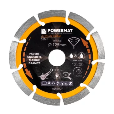   POWERMAT Extreme Edge gyémánt vágótárcsa – 125 mm PM1495
