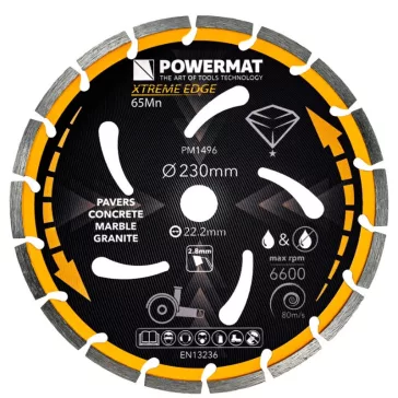 POWERMAT gyémánt vágótárcsa – 230 mm PM1496