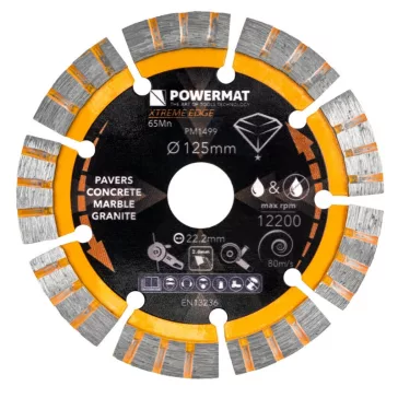   POWERMAT Extreme Edge gyémánt vágótárcsa – 125 mm PM1499