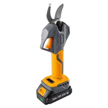   Powermat akkumulátoros metszőolló 21V – 2 akkumulátorral, LCD kijelzővel, kofferben PM-SA-21V-2AM PM1550