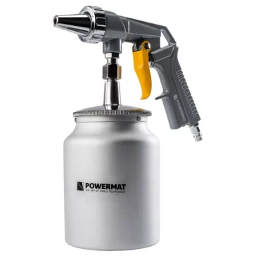   Powermat pneumatikus homokfúvó pisztoly 1000 ml-es tartállyal – 8 bar, 160 l/perc PM1551