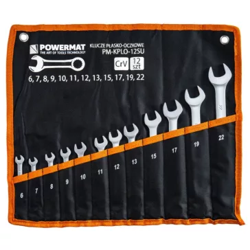   Powermat 12 részes csillag-villáskulcs készlet 6–22 mm, Cr-V acélból PM1621