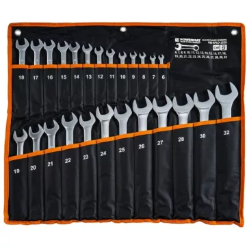   Powermat 25 részes csillag-villáskulcs készlet 6–32 mm, Cr-V acélból PM1623