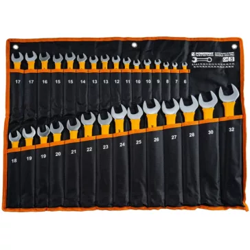   Powermat 30 részes csillag-villáskulcs készlet 6–32 mm, Cr-V acélból PM1624