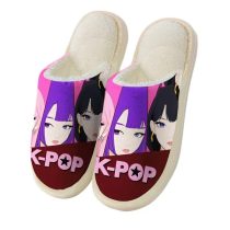   Pihe-puha K-POP Stílusú Női Plüss Papucs – Vastag Béléssel PP12607615