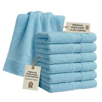 6 db prémium törölköző szett 70x140 cm Kék PTSZ-09
