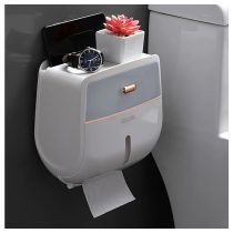   Luxe Fali WC-papír Tartó fiókkal könnyű felszerelés PU149167-2