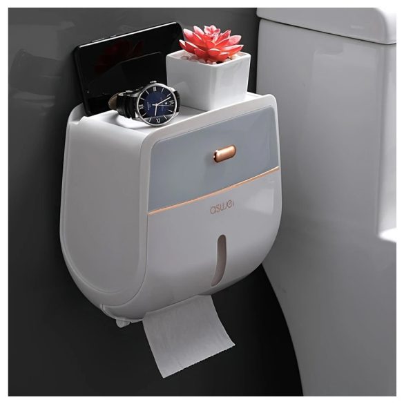 Luxe Fali WC-papír Tartó fiókkal könnyű felszerelés PU149167-2