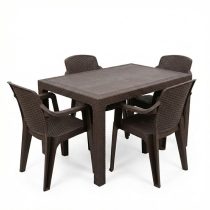   Anadolu 3D Rattan Mintás Kerti Garnitúra – Barna PVC-RAT-05