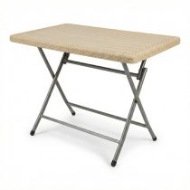 Anadolu 3D Rattan Kerti Étkezőasztal – Bézs PVC-RAT-07