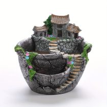 Vintage stílusú kültéri virágcserép PY38157