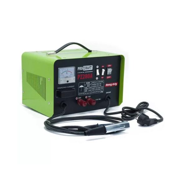 AUTÓS AKKUMULÁTORTÖLTŐ PROCRAFT PZ280A INDÍTÓFORRÁSSAL