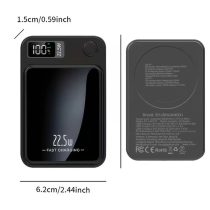   Mágneses vezeték nélküli powerbank 10.000mAh fekete QX150017