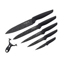   Royalty Line 6 Részes Márvány Bevonatos Késkészlet + Kerámia Hámozó RL-MB5B