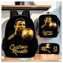   CR7 Aranylabdás 3 Részes Táska szett – Hátizsák, Ebédtáska és Tolltartó RL4794720