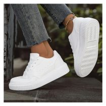 Női fehér fűzős kényelmes tornacipő RL700696