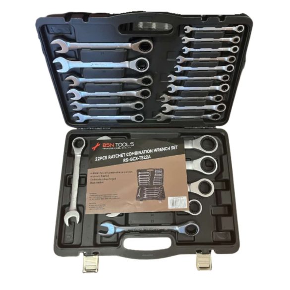 BSN Tools 22 részes racsnis villáskulcs készlet RS-GCX-TS22A