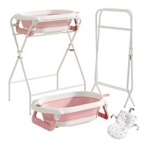   Összecsukható rózsaszín babakád állvánnyal RV7295518-2