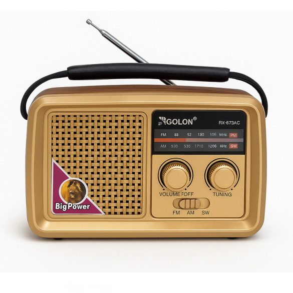 Golon akkus Bluetooth rádió RX-BT3500S