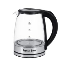 Silver Love elektromos üveg vízforraló 2,3L SC-317