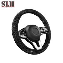   Kormányvédő – strasszköves, textil szegéllyel fekete 38 cm SLH5950